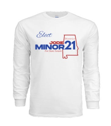 Elect Jodie Minor LS (Unisex) White Shirt