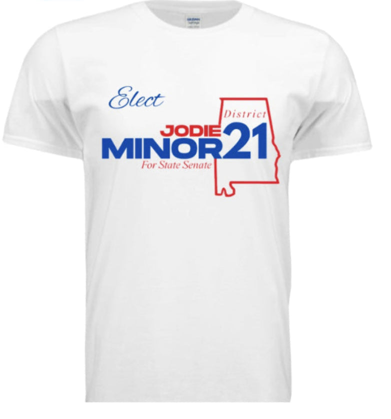Elect Jodie Minor (Unisex White Tee)